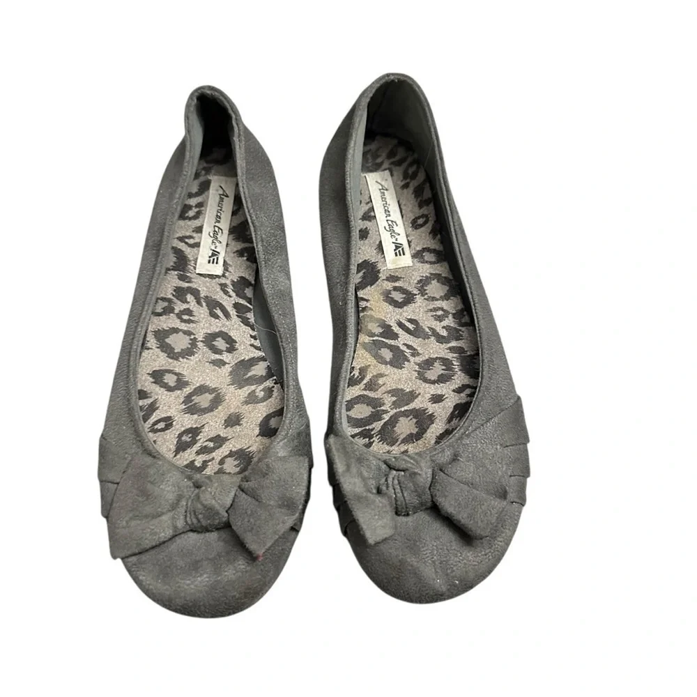 American Eagle Outfitters Charcoal Ballet Flats